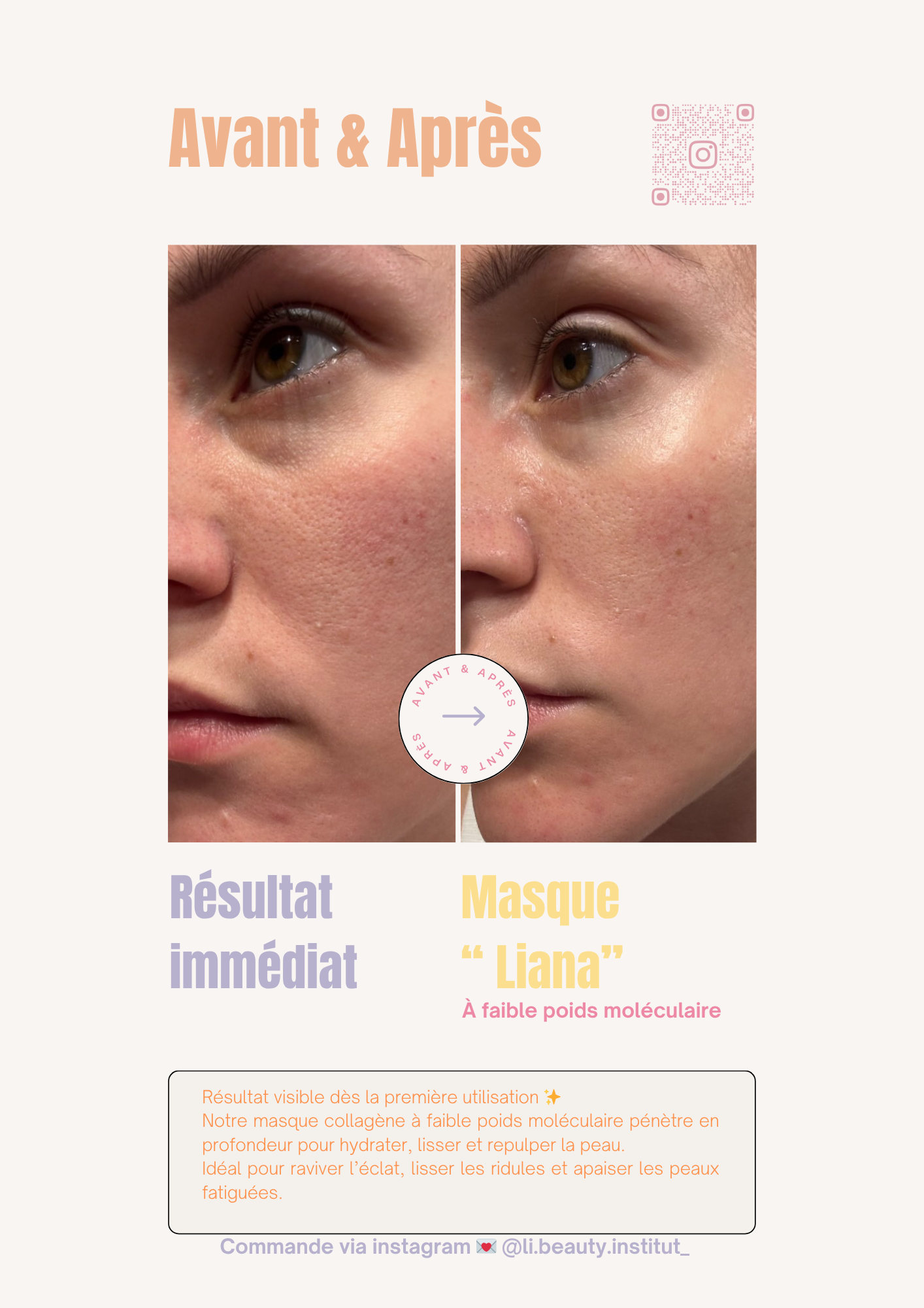 1 masque au collagène